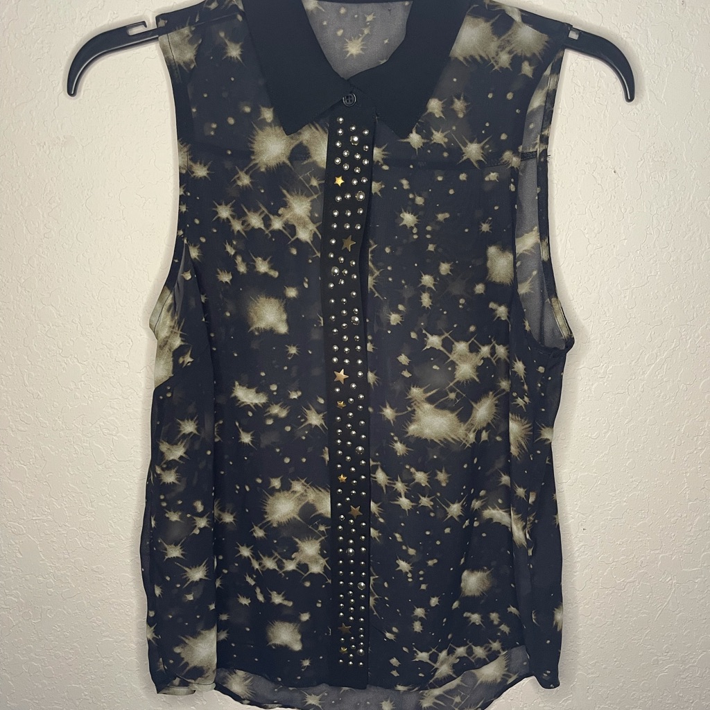 Button Down Star Top